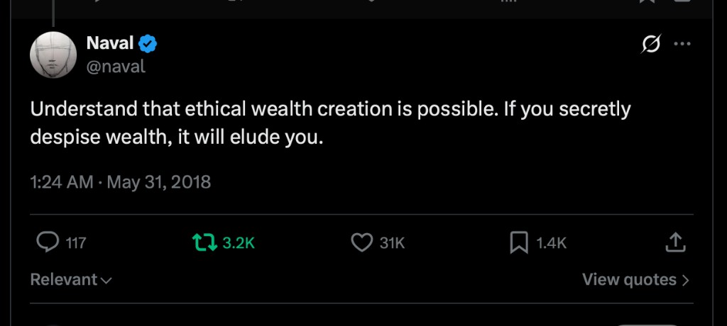 Naval on ethical wealth creation